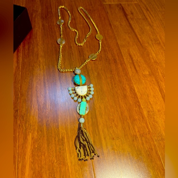 STELLA & DOT TOTEM TASSEL PENDANT NECKLACE - Picture 1 of 6